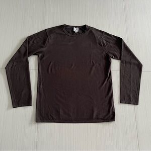 Armani Collezioni chocolate brown bamboo sweater